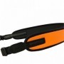 Gun sling HUNTERA orange with suede leather details 79-110 cm HDI101OR