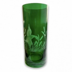 Erfrischungsgetränke-Set aus grünem Glas (6 Stück)