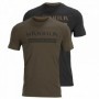 T-Shirt HARKILA Logo 2er-Pack (weide grün/schwarz)