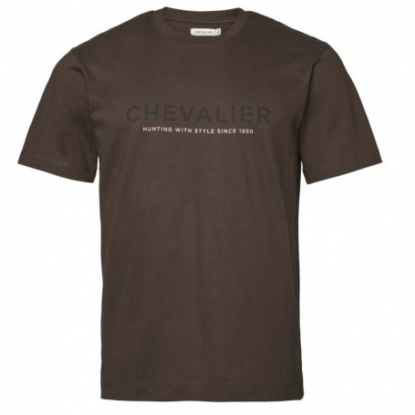 Parforce T-Shirt CHEVALIER Logo (Leder braun)