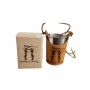 Metal cup with leather detailing (170 ml)