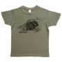 Kinder T-Shirt mit Wildschwein-Print, grün, WILD ZONE (M-027-1793)