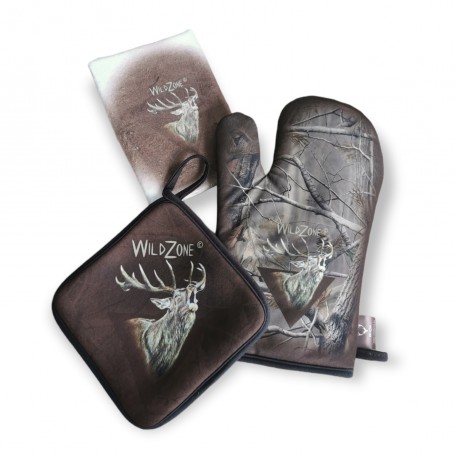 Parforce Küchenset WILD ZONE mit Roaring Deer Print (braun)