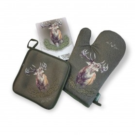 Küchenset WILD ZONE mit Roaring Deer Print (grün)