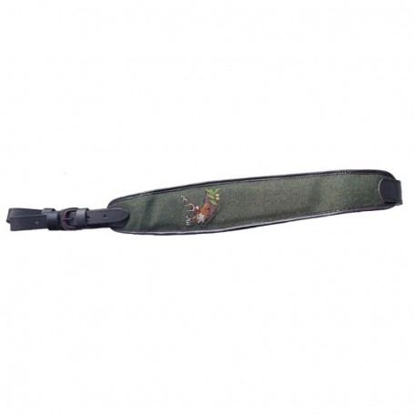 Gun sling green with deer Fritzmann (32225-78)