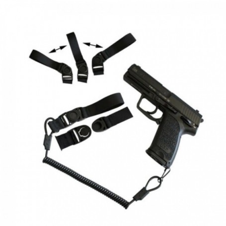 Parforce Pistolenpistolenriemen tacbull, schwarz (TB-PL01)