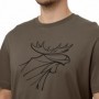 T-Shirt 2er-Pack HARKILA Grafik (braun granit/phantom)