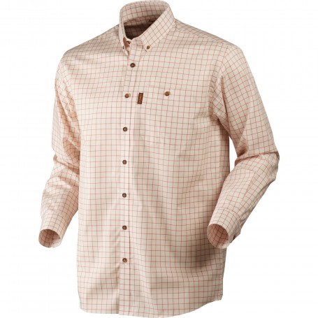 Shirt HARKILA Stenstorp (burnt orange check)