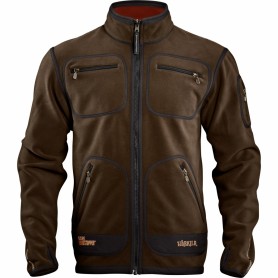 Fleecejacke HARKILA Kamko (braun/rot)