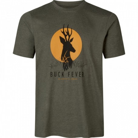 Parforce T-Shirt SEELAND Buck Fever (kieferngrün melange)