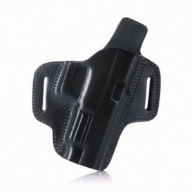 Pistol case Falco Glock 43 leather, black C205-G43-R-BL