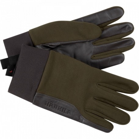 Gloves HARKILA Driven Hunt shooting, (willow green/shadow brown)