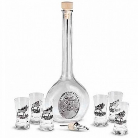 Bottle ARTINA and shot glass 6pc. set (15154)