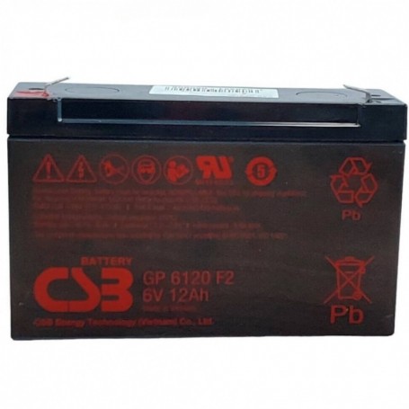 6 V Battery 12 Ah F2 Pb CSB (CSB-GP6120)