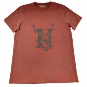 T-Shirt HARKILA Odin Hirsch (gebrannter ziegel)