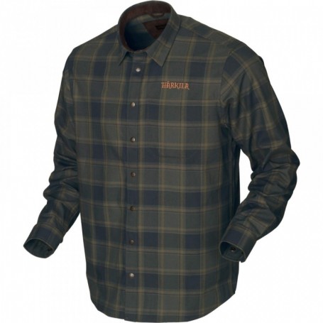 Shirt HARKILA Metso Active (willow green check)