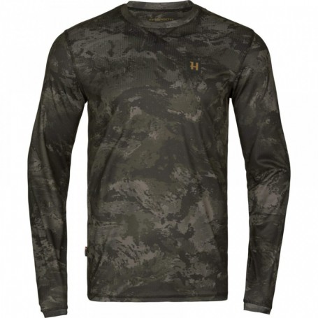 Parforce T-Shirt Harkila NOCTYX camo L/S AXIS MSP® (Schwarz)