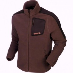 Fleece jacket HARKILA Venjan (Burgundy/Black)