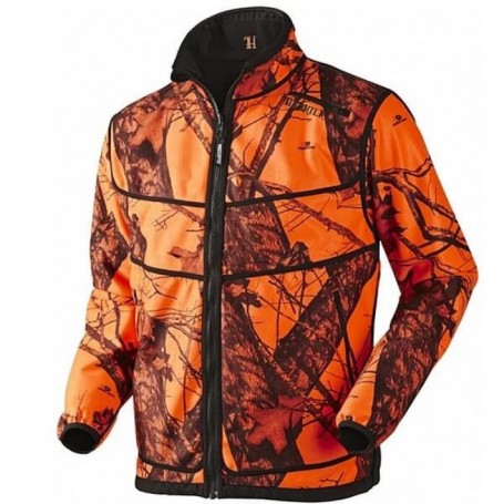 Reversible fleece HARKILA Grizzly (Orange blaze/Black)