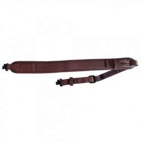 Gun sling HUNTERA with 3,5mm swivels, 119x7cm HDI601BR (brown/leather)