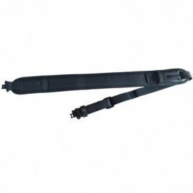 Gun sling HUNTERA with Blaser 3mm swivels, 119x7cm HDI611BL (black/leather)