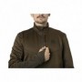 Fleece Jacket HARKILA (Willow green/Deep brown)