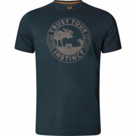 T-shirt HARKILA Moose S/S (Dark navy)