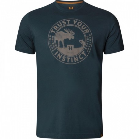 T-shirt HARKILA Moose S/S (Dark navy)