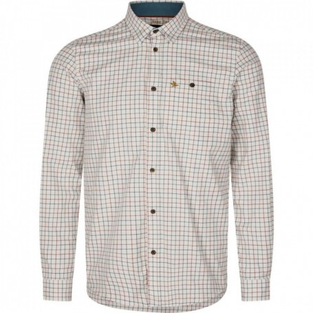 Shirt SEELAND Oxford shooting (Grape Leaf/Terracotta Check)