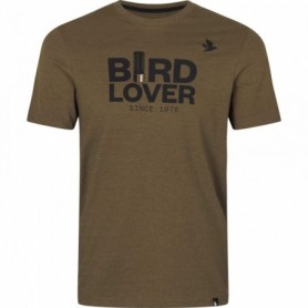 T-shirt SEELAND Bird Lover (Dark olive melange)