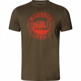 T-Shirt HARKILA Wildschwein F/S (Willow grün)
