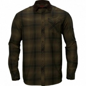 Shirt HARKILA Driven Hunt flannel (olive green check)