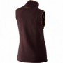 Waistcoat HARKILA Sandhem fleece, women (cherry red melange)