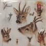 Napkins with roebuck (20 pcs.)