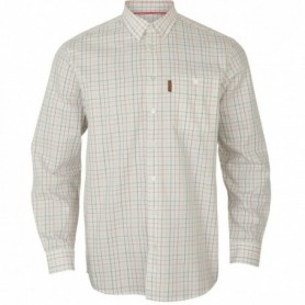 Shirt HARKILA Allerston L/S (Bloodstone red/white)