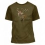 T-Shirt WILD ZONE mit Roaring Deer Print