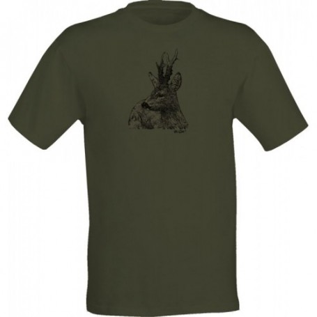 Parforce T-Shirt WILD ZONE mit Rehaufdruck (M-025-1739)