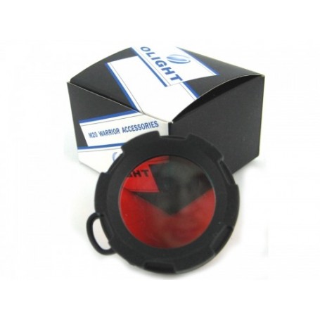 Parforce Taschenlampenfilter OLIGHT FSR51 Filter-R (rot)