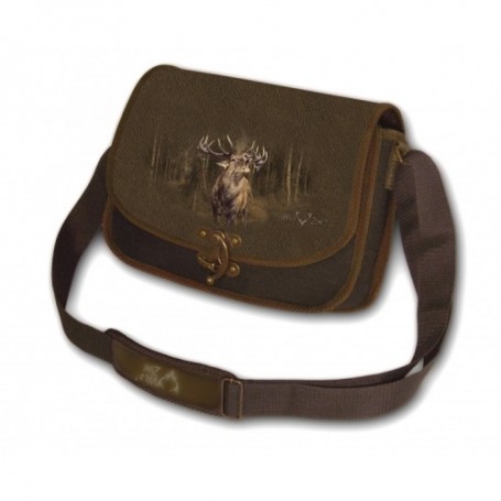 Shoulder Bag with Deer Print (brown)