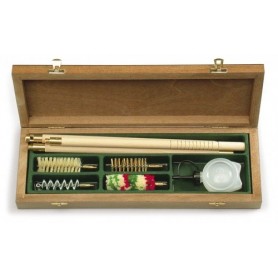 Cleaning Kit in a Wooden box, Cal. 12
