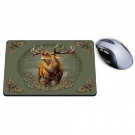 Mouse pad WILD ZONE with roaring deer print