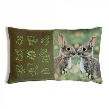 Parforce Kissen WILD ZONE mit Rabbit Print (35x20 cm)