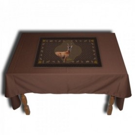 Tablecloth WILD ZONE with roe deer motif (140x140 cm)