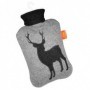 Hot water bottle in a case