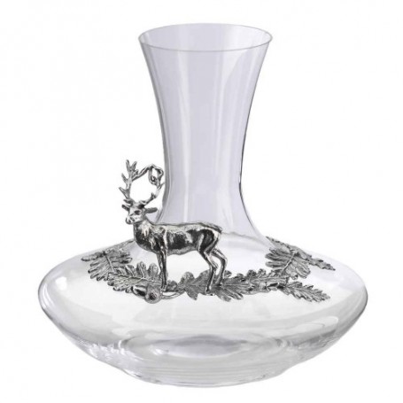 Decanter with tin deer motif 1,5l