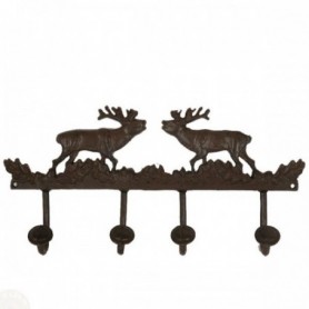 Clothing rack with deer motifs
