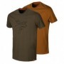 T-Shirt 2er-Pack HARKILA Graphic (willow green/rustique clay)