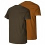 T-Shirt 2er-Pack HARKILA Graphic (willow green/rustique clay)